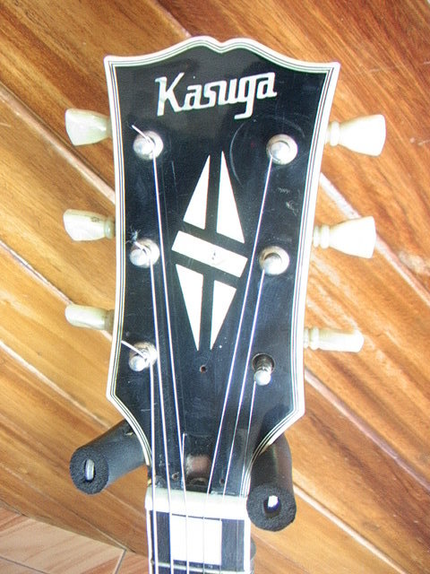 headstock Kasuga LP Custom missing bushing