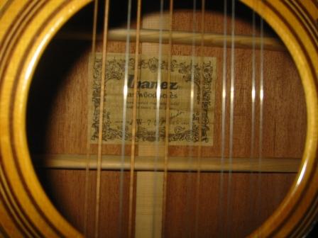My AW-75 soundhole label